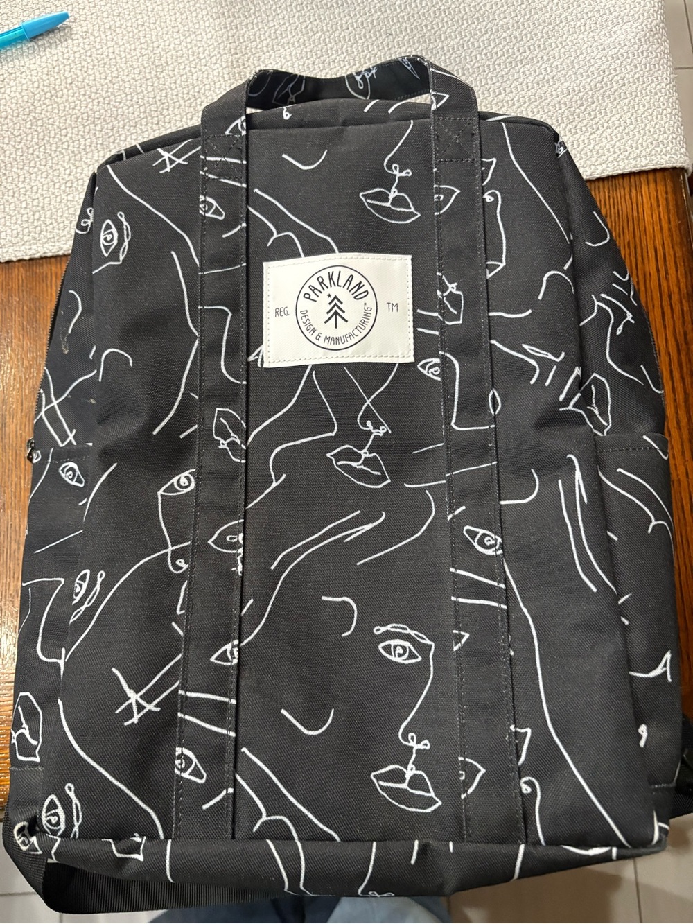 Parkland Black Line Art Backpack